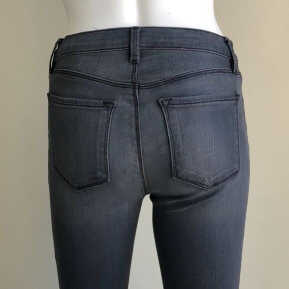 J BRAND Mid Rise Super Skinny Jeans in Gray - 25 - Picture 6 of 9